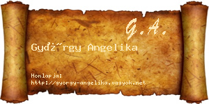 György Angelika névjegykártya